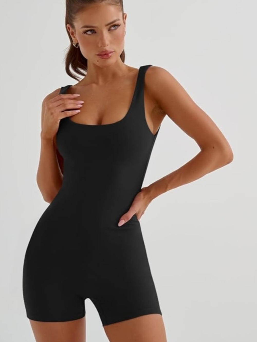 2 Pair Black Romper